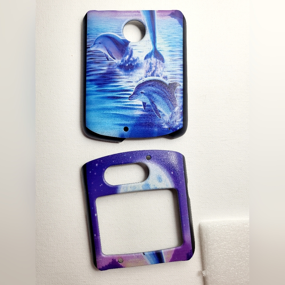 Motorola Razr  Phone case - Dolphins in the Moonlight - Cell Phone Accessory